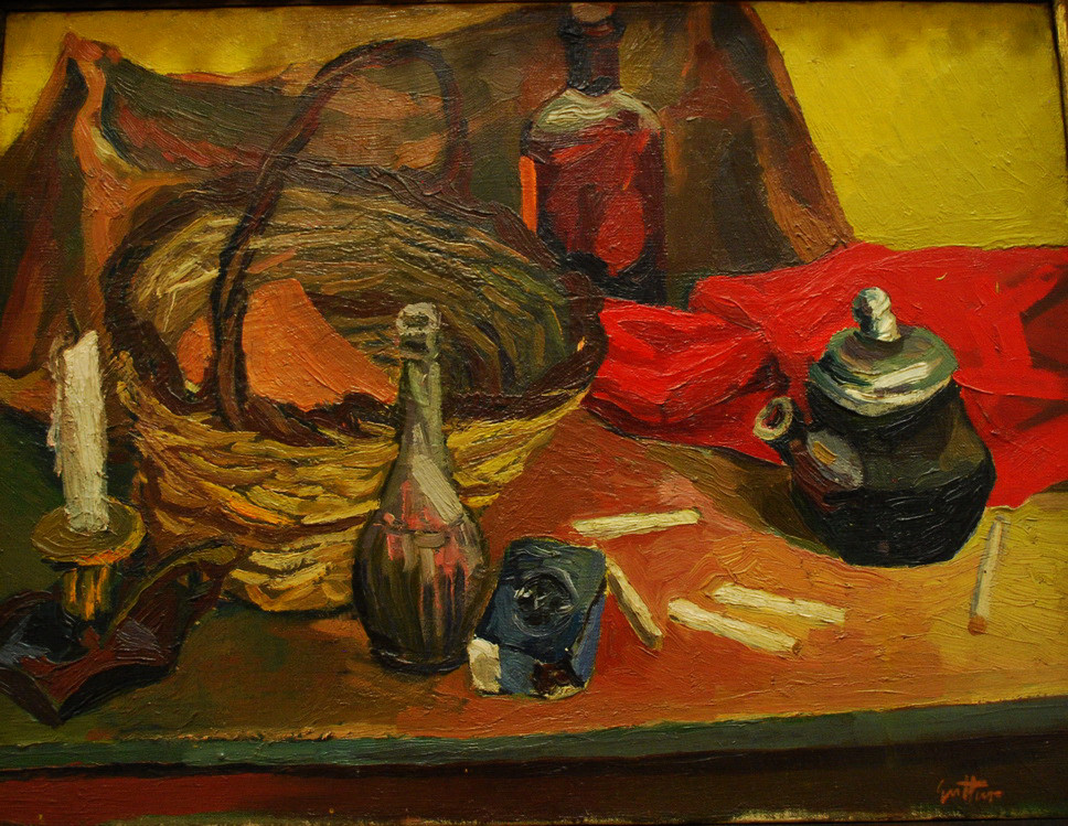 GAM - LINGUAGGIO_102.JPG - RENATO GUTTUSO - Bagaria (PA) 1911-Roma 1987 - CANDELA E PACCHETTO DI TRE STELLE (1940)